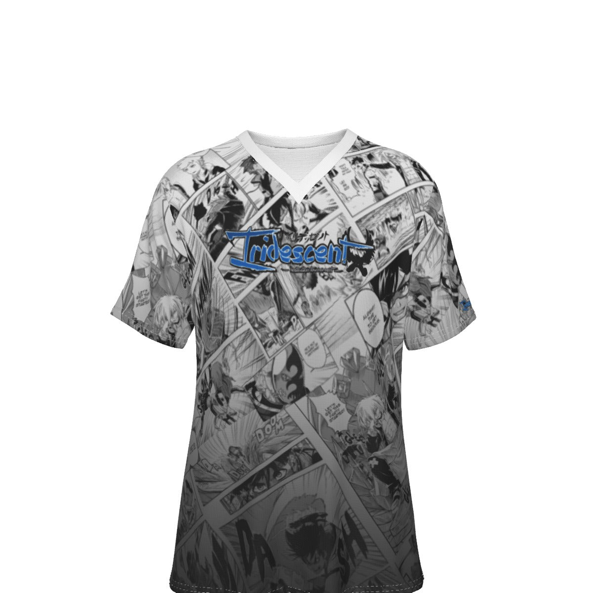 Iridescent Manga V-Neck T-Shirt